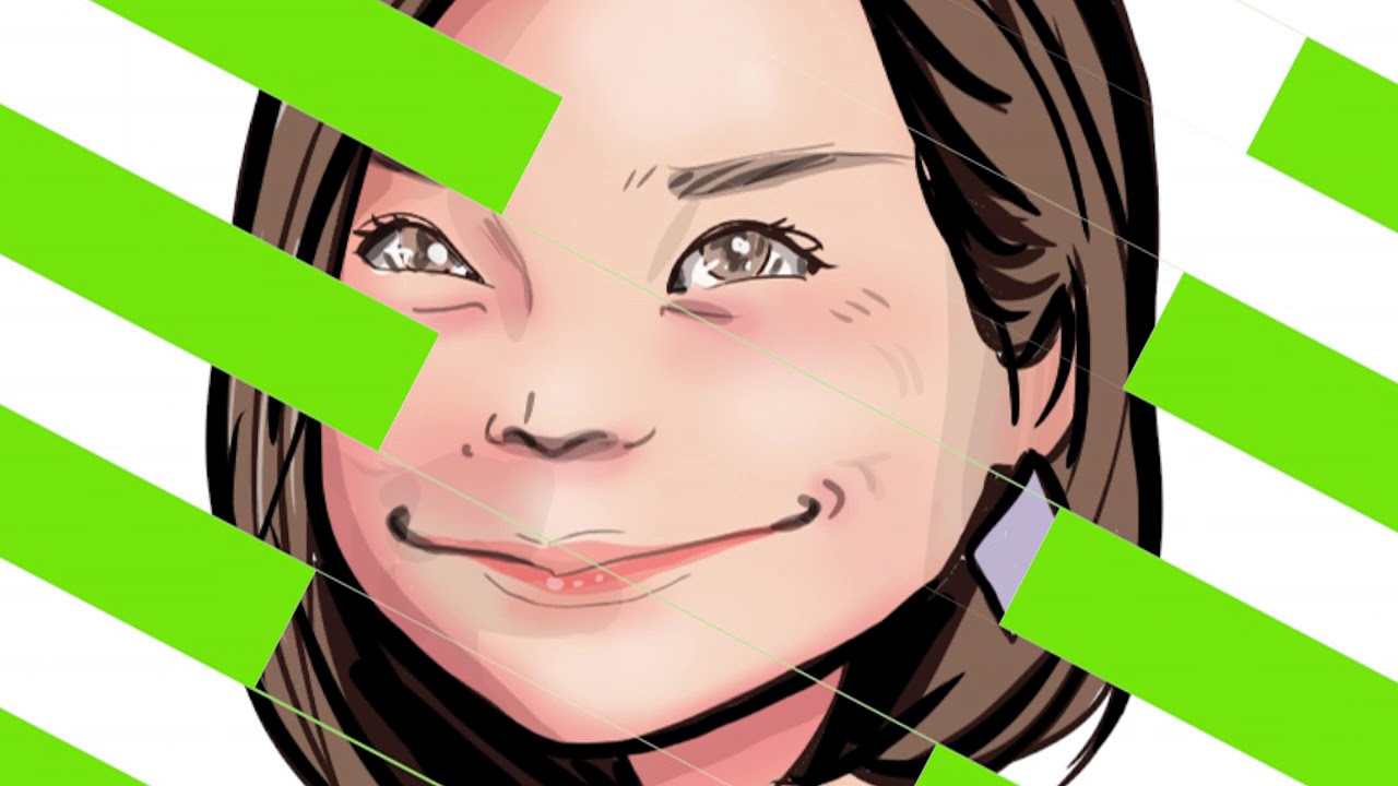 iPad Proでコーヒー1.4杯の時間で描いた 朝日奈央さん。 iPad Proでコーヒー1.4杯の時間で描いた 朝日奈央さん。