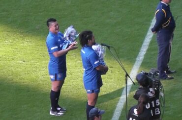 堀江翔太にまさかのブーイング　ラグビーＷ杯　吹田凱旋挨拶　2019 11/23(土) ガンバ大阪vsベガルタ仙台　パナソニックスタジアム吹田