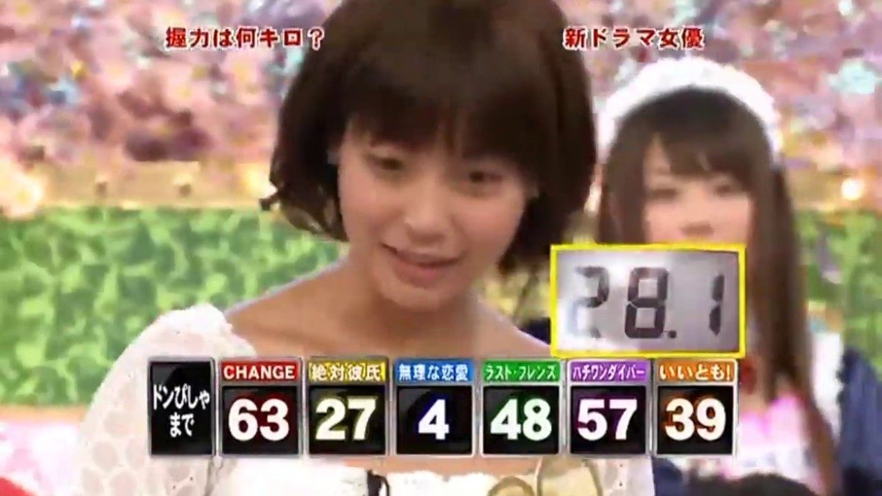 【握力測定】仲里依紗（ロリータ服）・長澤まさみ・夏川結衣・相武紗季