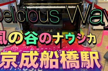 Keisei Funabashi Station #streetpiano 倉木麻衣/Delicious Way 安田成美/風の谷のナウシカを弾いてきた！
