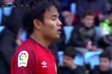 久保建英 見せ場なく交代 Mallorca VS Celta 相手DF3人寄せてきてる！