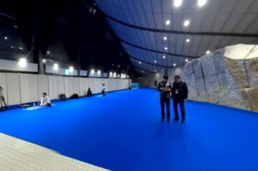 羽生結弦　Yuzuru Hanyu warning up in National