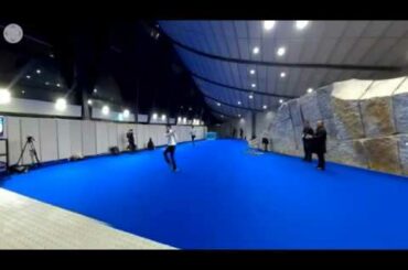 羽生結弦　Yuzuru Hanyu warning up in National　②