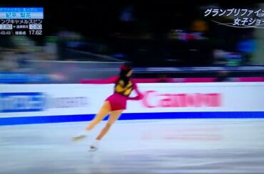 【グランプリファイナル2019】🌹紀平梨花！転倒するも直後の3回転ループがとても綺麗👌