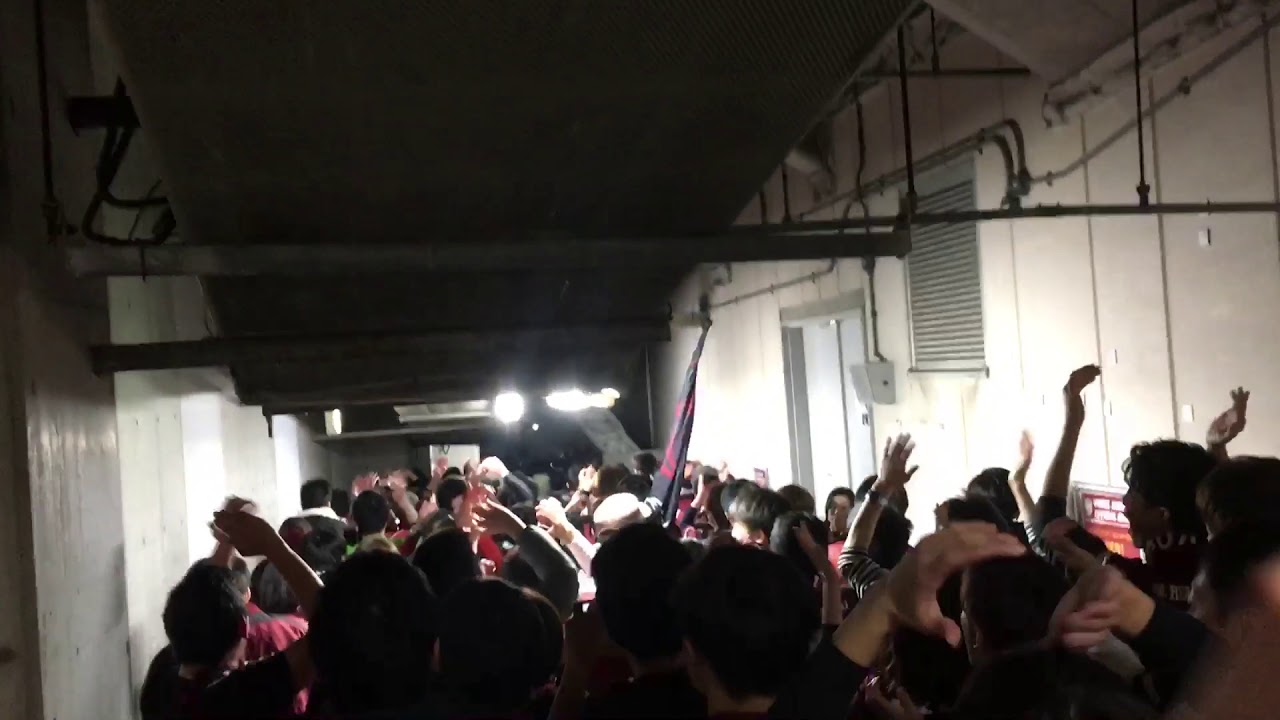 天皇杯準決勝試合前の神戸サポーター