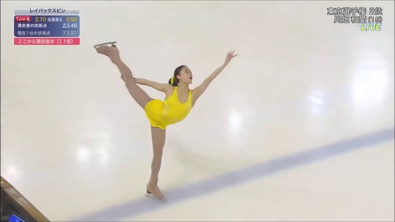 【フィギュアスケート】川端和愛（かわばたともえ）　2017全日本ジュニア選手権 FS 「ラ・ラ・ランド」【川端和愛】