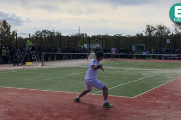 村上選手と船水選手の乱打  天皇杯全日本ソフトテニス選手権2019 【4K60fps】