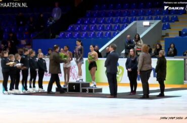 表彰式 チャレンジカップ 2019 女子 紀平梨花 樋口新葉 シニア Rika Kihira  Higuchi   Wakaba Challenge Cup  VICTORY CEREMONY