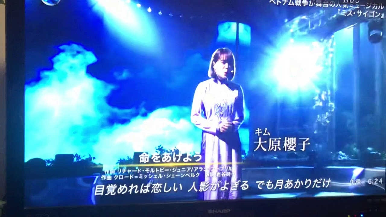 大原櫻子  FNS歌謡祭  【ミス・サイゴン】【命をあげよう】