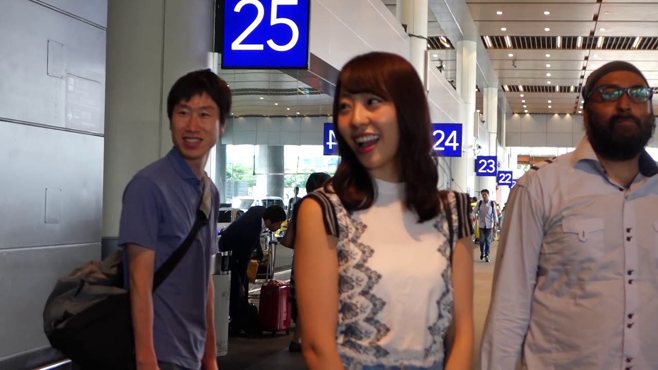 2016 09 06 NMB48 Team M 藤江れいな 台灣開鏡電影宣傳記者會 in 桃園機場第二航廈接機大廳 2