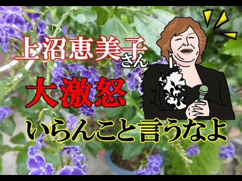 上沼恵美子さんが大激怒　”いらんこと言うなよ！”