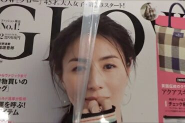 GLOW(グロー) 2019年 2 月号 井川遥 アクアスキュータムチェック柄バッグ
