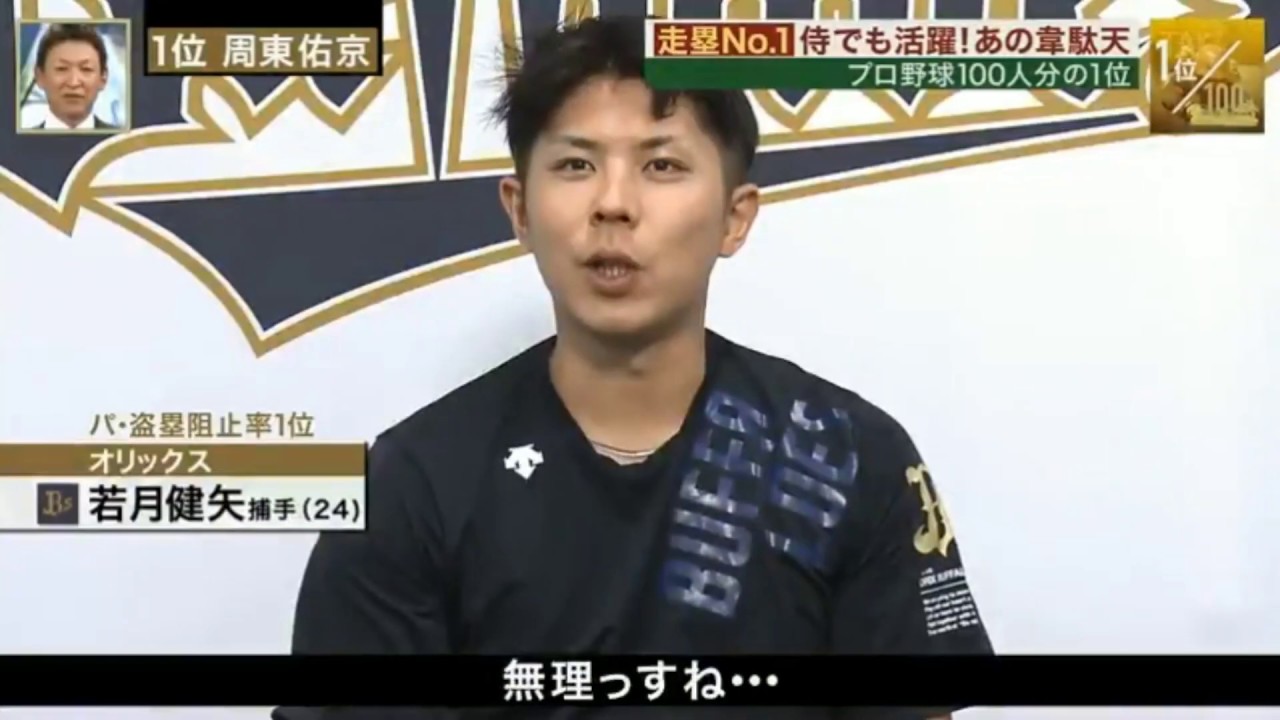 オリックス若月健矢インタビュー「（周東刺すの）ムリっすね…w」
