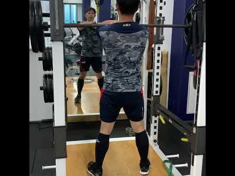 若月健矢: フロントスクワット