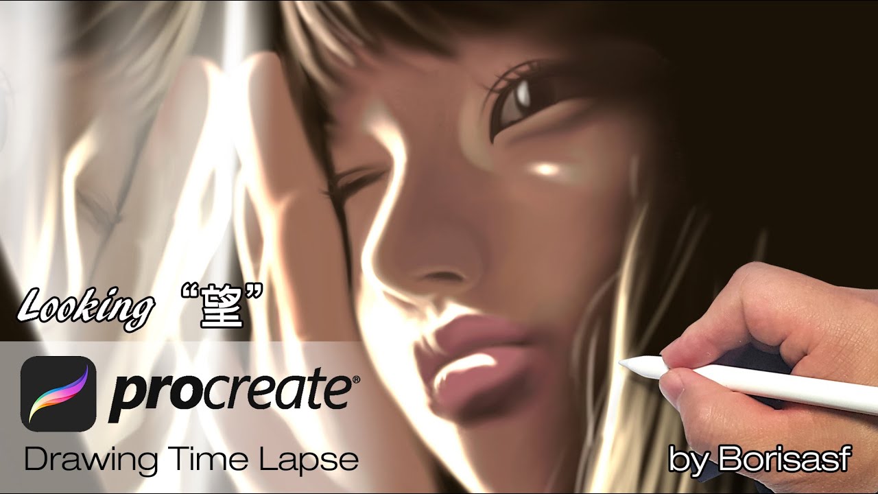 Procreate drawing tutorial for beginners - Komatsu Nana 【小松菜奈】 time lapse video