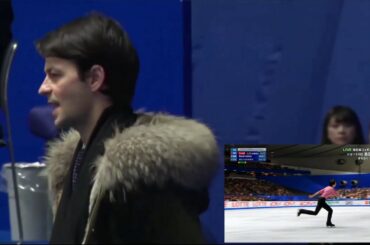 2019 Japanese Nationals Kiss&Cry shimada & lambiel (島田高志郎&ランビエール)