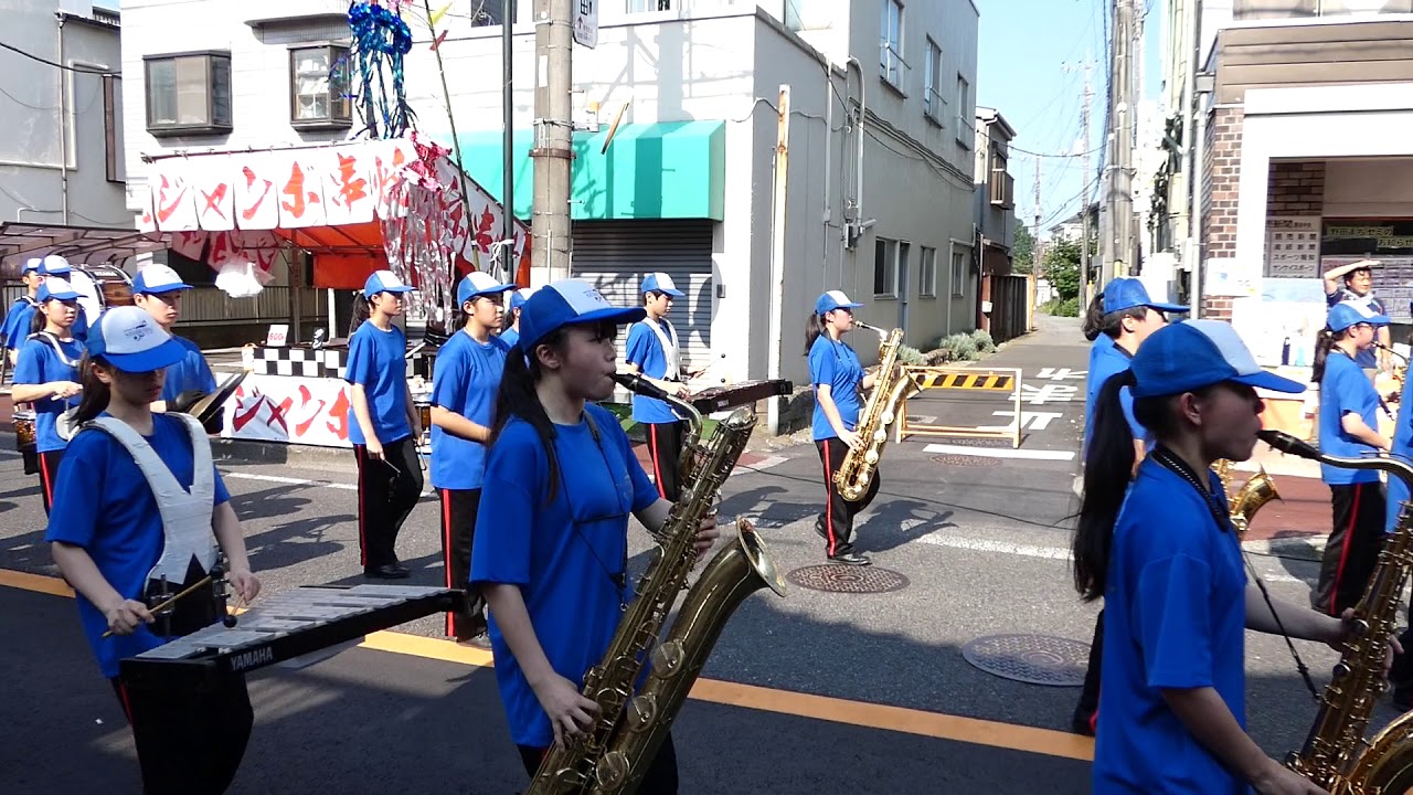 千葉県・野田夏まつり躍り七夕2019（2）吹奏楽パレード（野田一中＆西武台千葉）