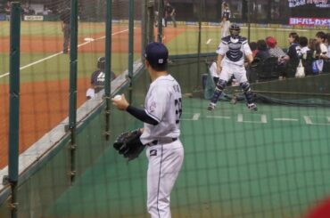 埼玉西武ライオンズ 野田昇吾 ブルペンでの投球練習