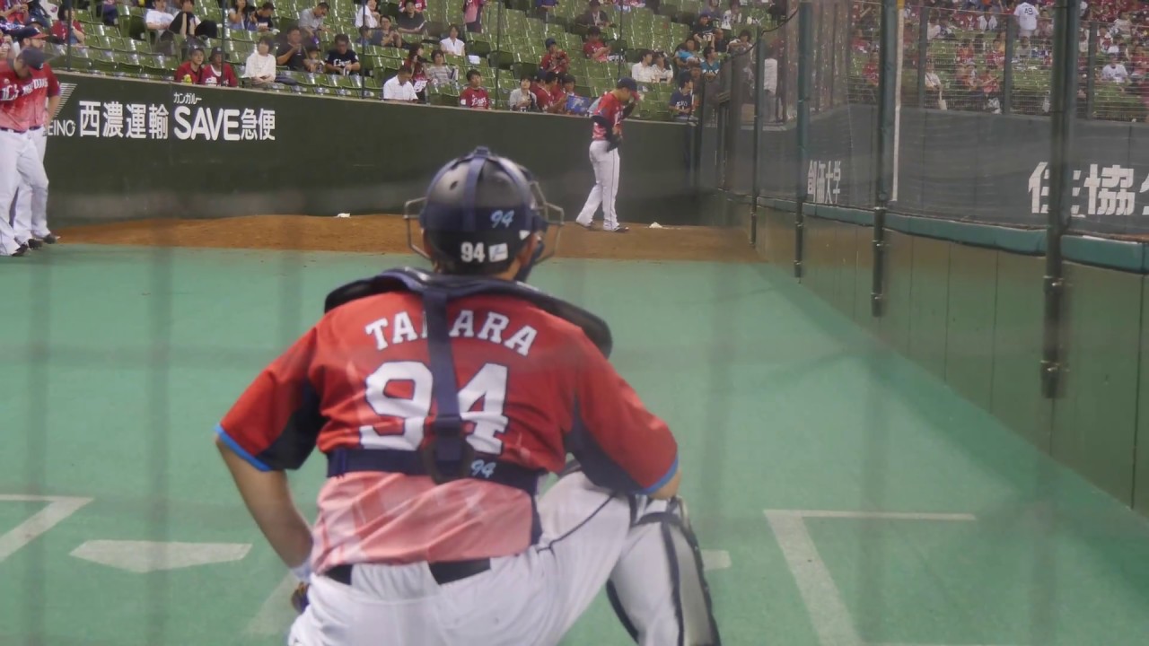 埼玉西武ライオンズ 野田昇吾投手のブルペン投球練習を捕手の後ろから見てみる