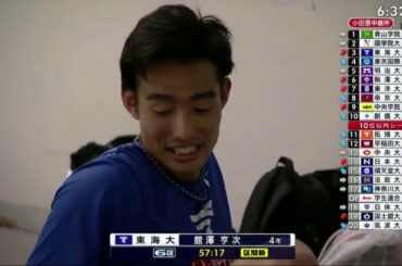 96回箱根駅伝　6区　館澤　亨次　57分17秒※区間新記録