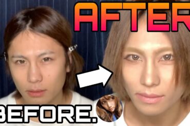 女装男子にメイクして貰ったら米倉涼子みたいになったwww