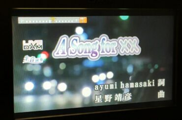 《精密採点DX 93.025》A Song for ××/浜崎あゆみ【男性原曲キー】カラオケ LIVEDAM