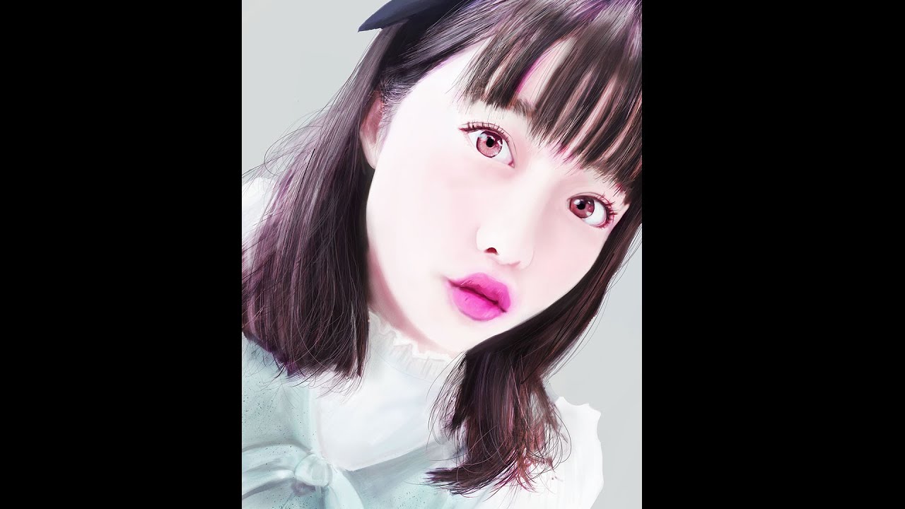 橋本環奈を超リアルに描いてみた！Kanna Hashimoto   How To Draw　#ウルケンの世紀末お絵描き
