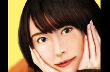 新垣結衣を超リアルに描いてみた！ Yui Aragaki   How To Draw　#ウルケンの世紀末お絵描き