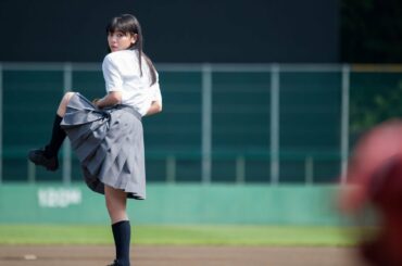 池田朱那、稲村亜美の最速記録103キロ超えに挑戦　“女性タレント最速103キロ球速チャレンジ”　アカツキ「八月のシンデレラナイン」 最終話『全力少女 ～キミに届け 篇～』