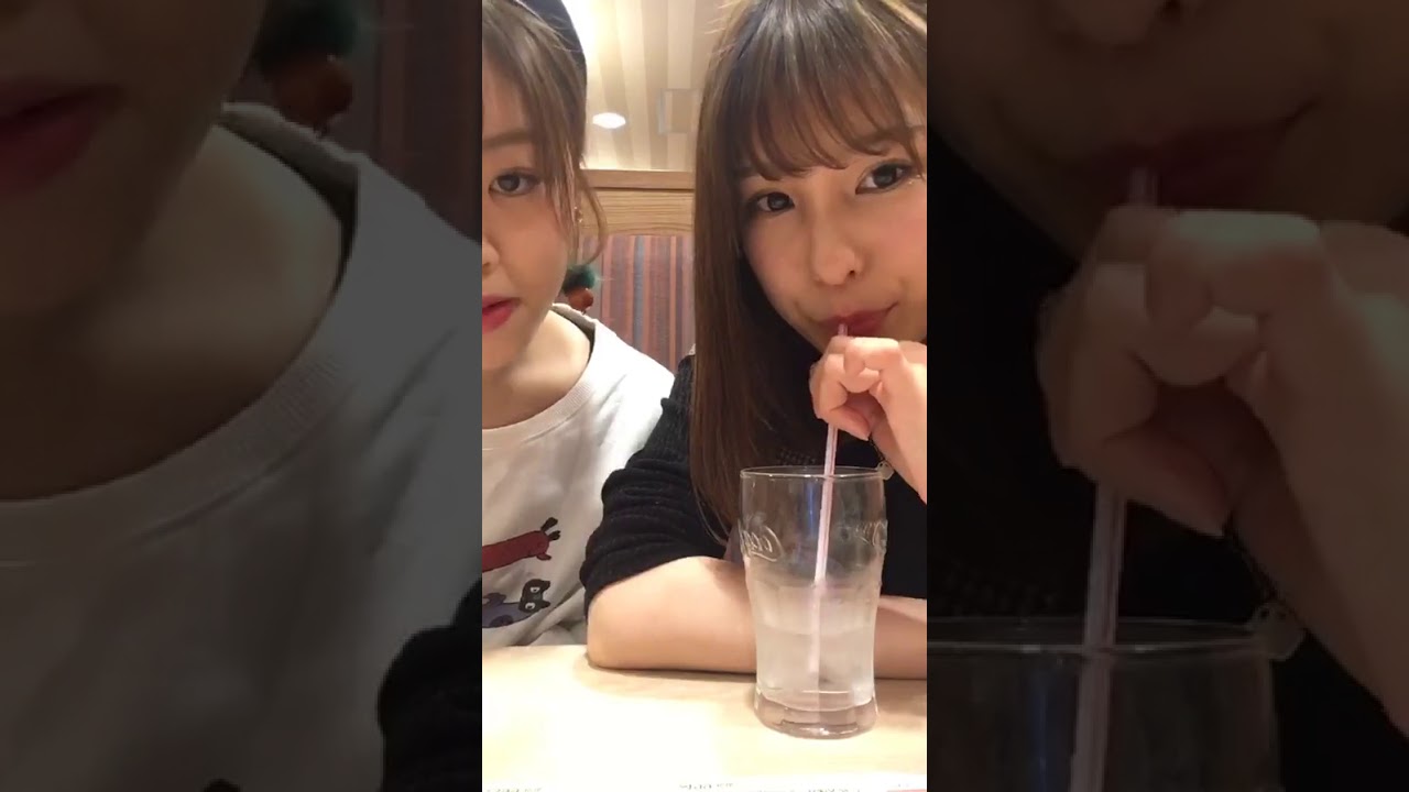 小嶋菜月 中西智代梨    instagram  live 20180323