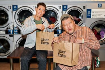 野生爆弾・くっきー！＆錦織圭、コンビ結成か！？「Uber Eats」新CM