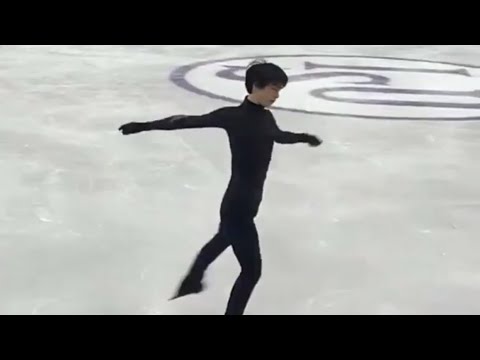 羽生結弦 Yuzuru Hanyu 4cc practice 羽生結弦 Yuzuru Hanyu 4cc practice