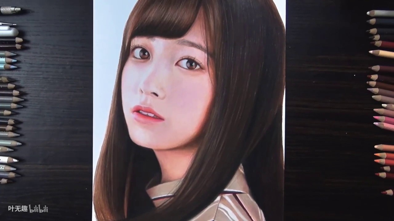 【彩鉛手繪】千年一遇美少女 橋本環奈 はしもとかんな Kanna Hashimoto  | 葉無趣