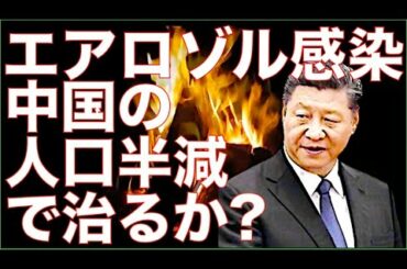 新型肺炎「エアロゾル感染」の恐怖!！チャイナの人口半減w