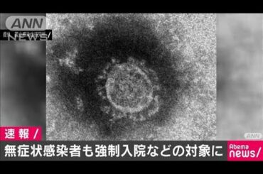 新型コロナ　無症状感染者も強制入院などの対象へ(20/02/13)