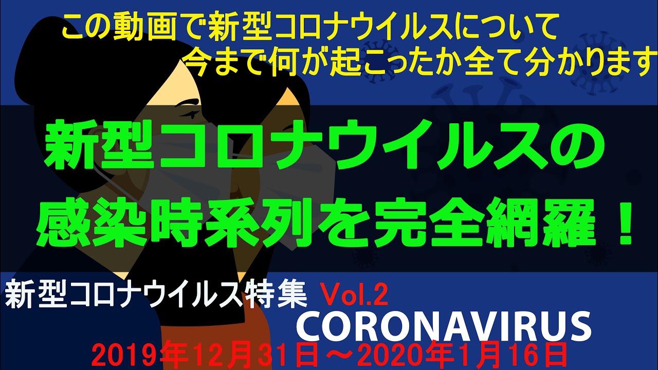 新型コロナウイルスの全てが分かる！【感染の時系列を完全解説！】新型コロナウイルス特集Vol.１