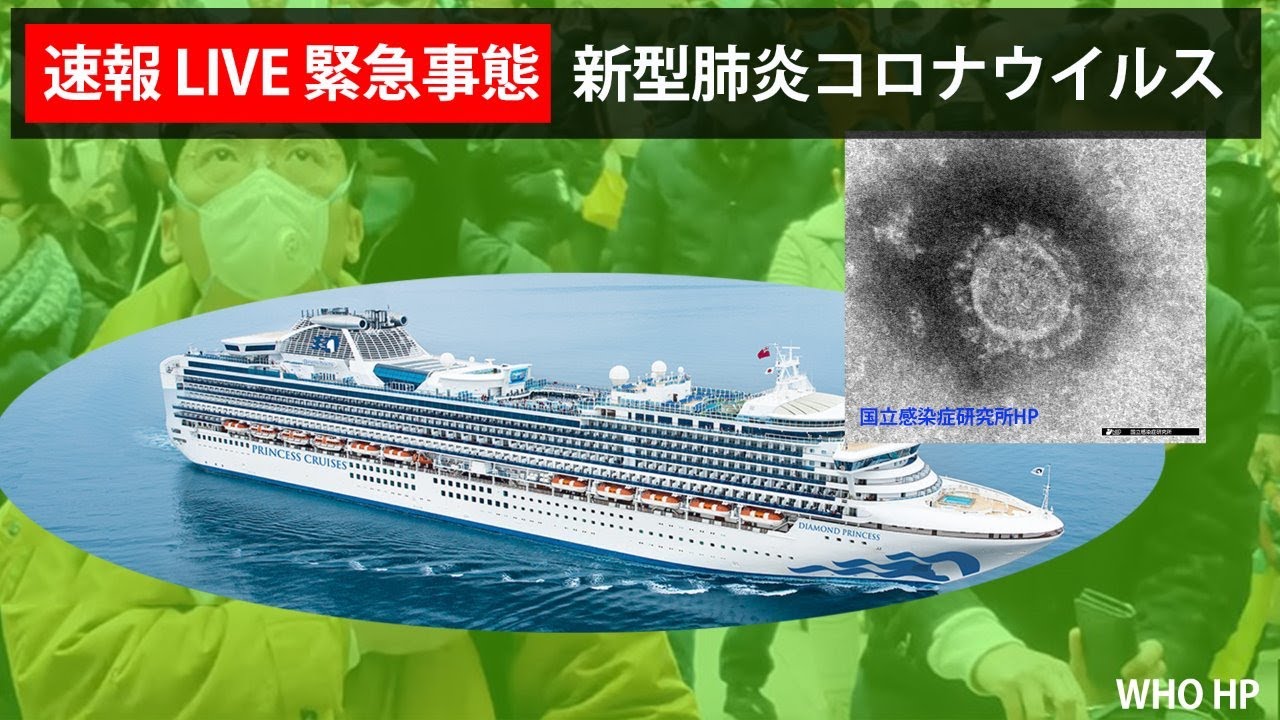 【速報 新型肺炎 】最新情報！クルーズ船 高齢者や持病ある人など 優先下船を決定 厚労省