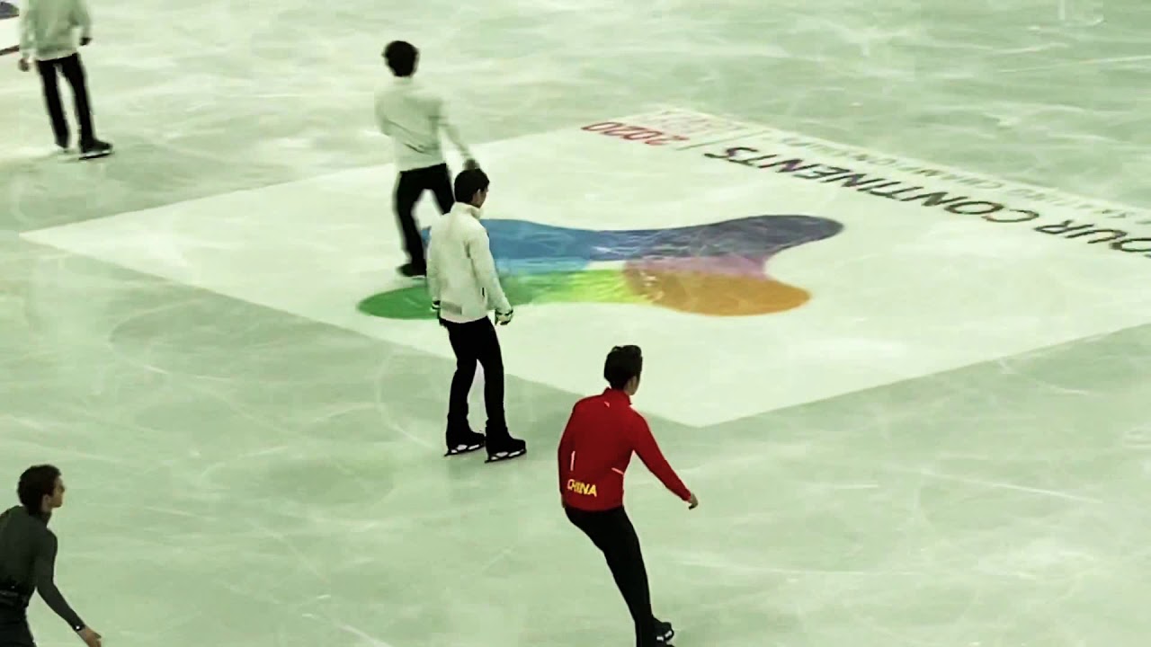 4CC FS 6 minute practice Yuzuru Hanyu 2020/02/09 4CC FS 6 minute practice Yuzuru Hanyu 2020/02/09