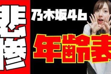 【乃木坂46】最新年齢表がヤバイ…