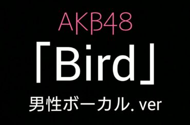 【歌ってみた】「AKB48 (Team A) ／ Bird」を男性ボーカル.ver ♪