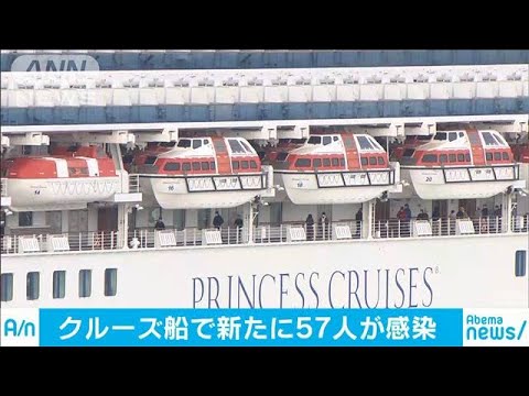 新型コロナウイルス　クルーズ船で新たに57人が感染(20/02/24)