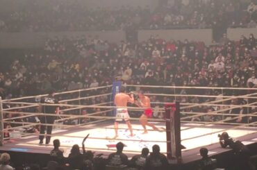 RIZIN.21 in浜松　朝倉未来vsダニエルサラス　生観戦　2R目　KOシーンあり