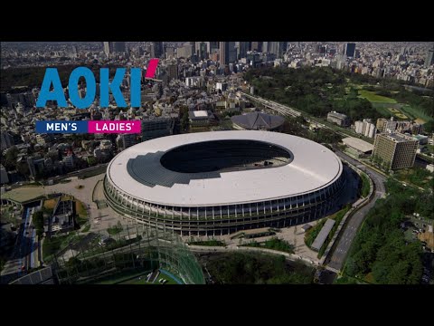 【AOKI】上戸彩さん出演 東京2020オリンピックエンブレム ストレッチウォッシャブルスーツCM（15秒）