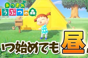 【あつまれどうぶつの森】あつ森チュートリアルは昼固定！夜中でも快適スタートできる♪【Switch】
