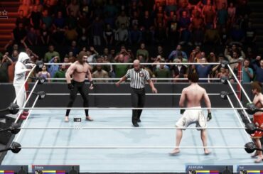 シバター&ラフエァル VS 朝倉未来&朝倉海