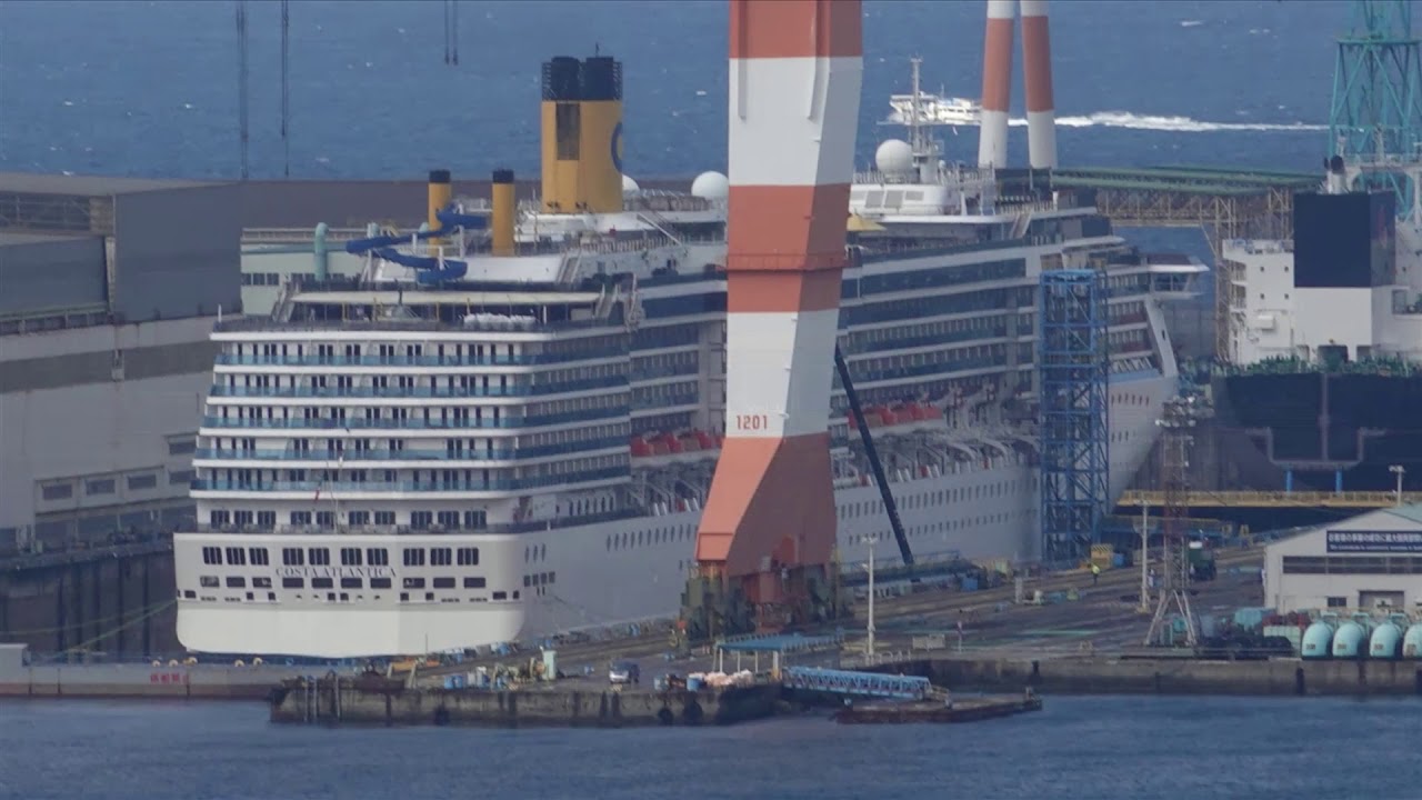 クルーズ客船 初修繕受注!コスタ アトランチカ ドック出渠 ? 2020 03 03 クルーズ客船 初修繕受注!コスタ アトランチカ ドック出渠 ? 2020 03 03