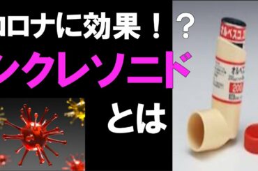 シクレソニド(ぜんそく治療薬)の紹介！新型コロナウイルス（COVID19）に効果あり？【5分で解説】
