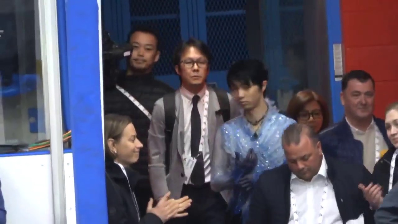 Yuzuru Hanyu 2019 AC SP pre-skate