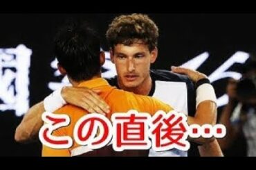 錦織圭の相手がこの直後…急にブチギレ暴れだす【全豪ＯＰ８強】 kei nishikori vs Carreño Busta Australian Open 2019