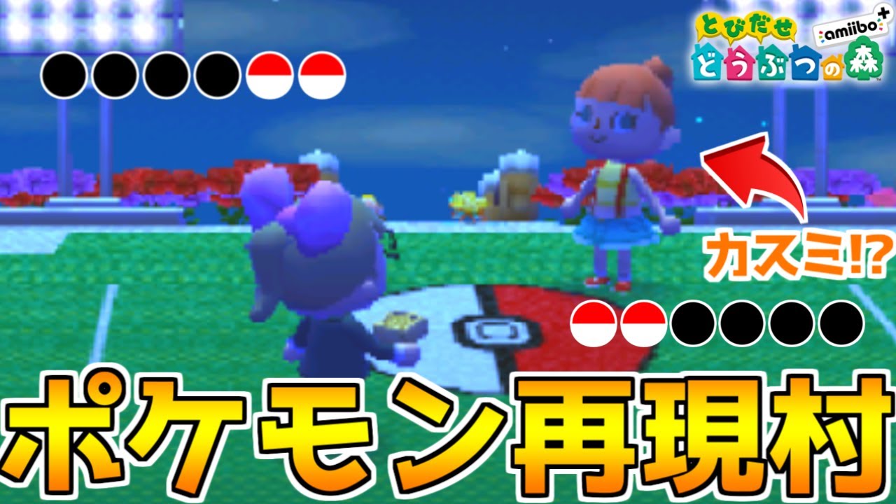ポケモン再現村「BWAgency村」でいざポケモンバトル！【とびだせどうぶつの森】
